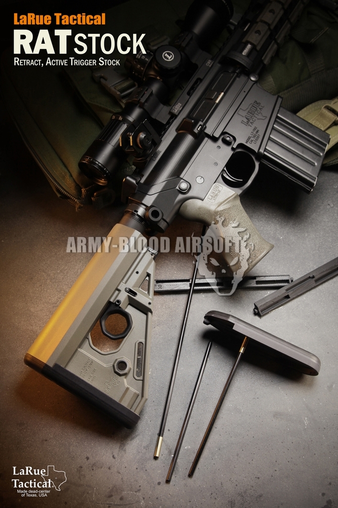 New.LaRue Tactical RAT Stock for M4 สีดำ สีทราย ราคาพิเศษ