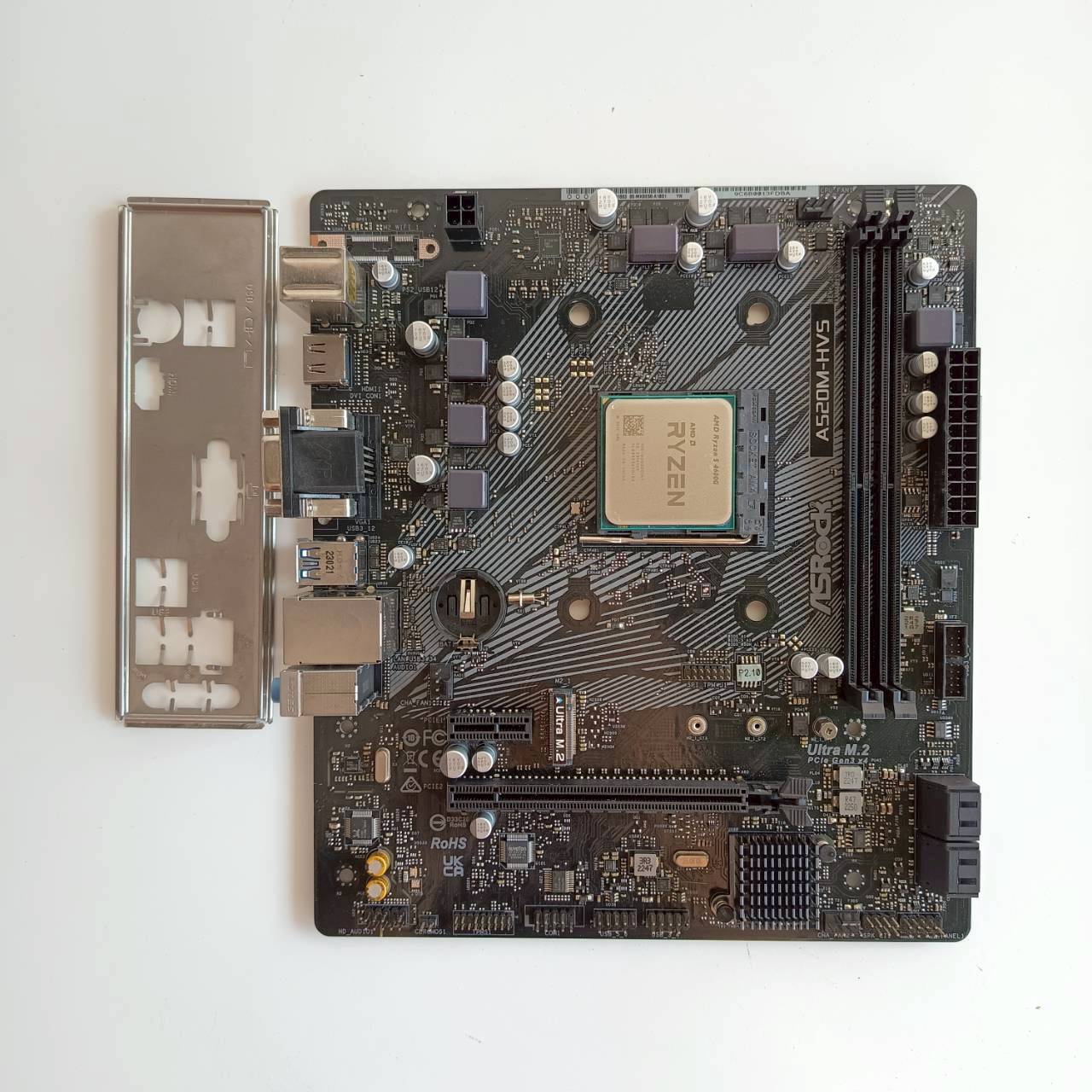 CPU + M/B CPU Ryzen 5 4600G M/B ASROCK A520M - HVS (AM4) ประกัน J.I.B. 13/08/2026