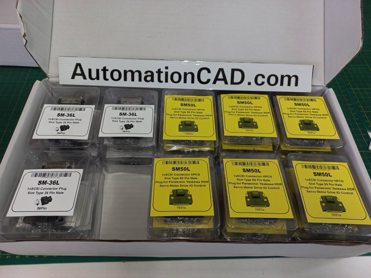 หัว CONNECTOR CN1 50 PIN ของ SERVO YASKAWA, DELTA, MITSUBISHI LEXIUM