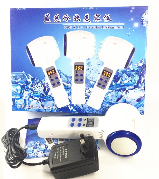 HE-115เครื่องนวดหน้าอัลตร้าโซนิค ระบบร้อน-เย็น 2in1 แบบมีหน้าจอ LCD แสดงผลการทำงาน