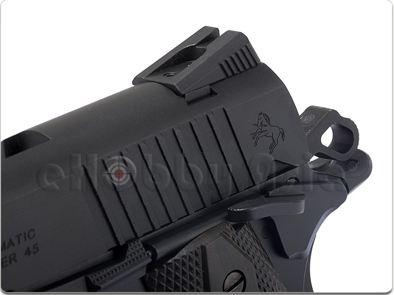 New.CYBERGUN COLT 1911 Rail CO2 GBB Pistol (Black) ราคาพิเศษ