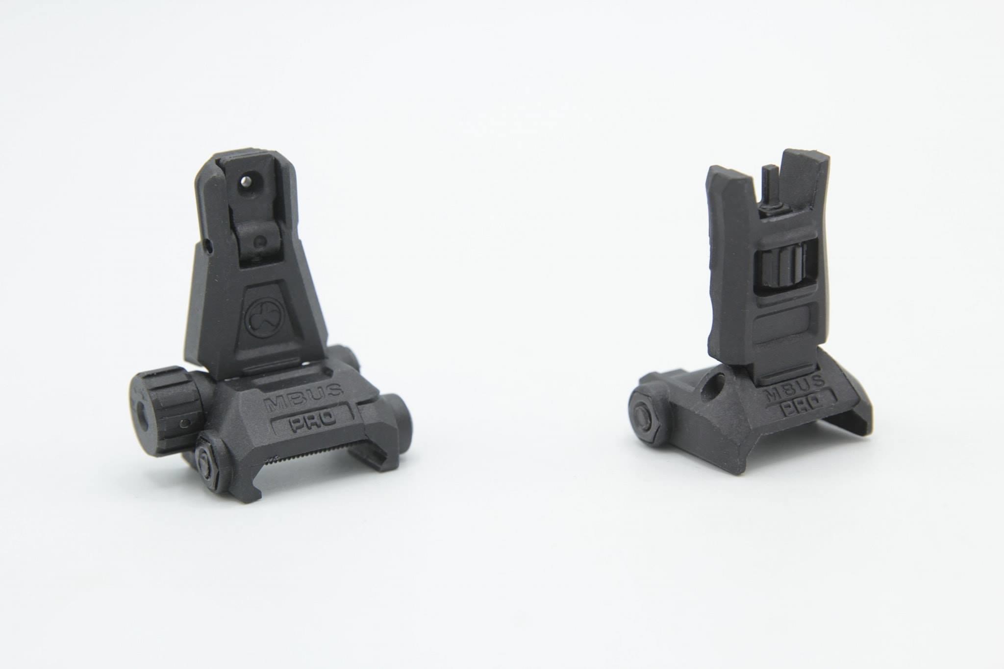 ศูนย์หน้า-หลังพับได้แบบพลาสติก ยี่ห้อ Magpul รุ่น M-Bus Pro มี2สีให้เลือก #สีดำ #สีทราย