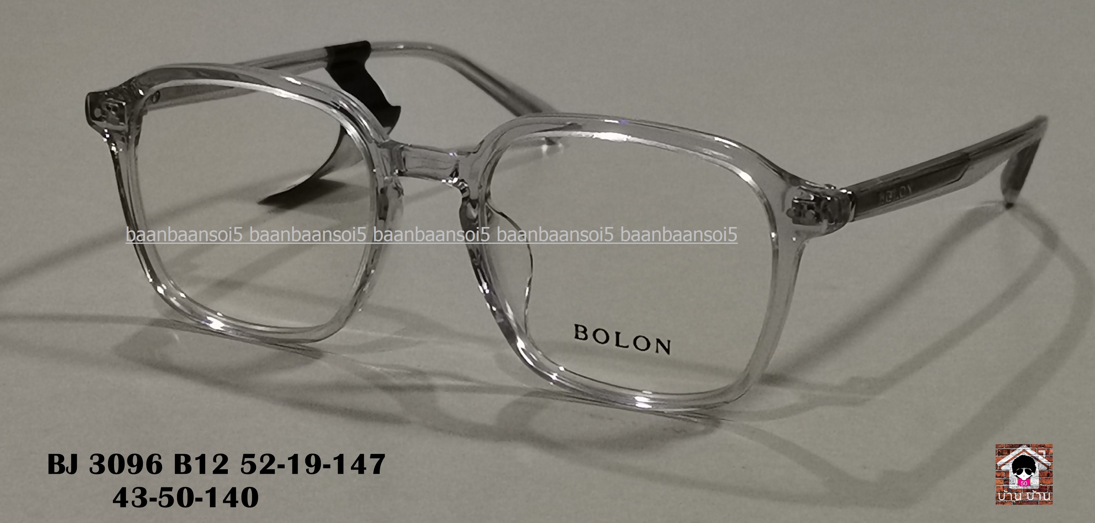 BOLON Duxton BJ3096 ใส (B12)โปรโมชั่น กรอบแว่นตาพร้อมเลนส์ HOYA ราคา 3,690 บาท