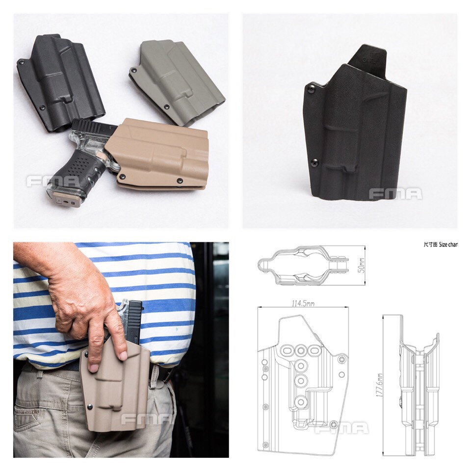 🔥ลูกค้าสามารถดูสินค้าทั้งหมดจาก แอด id Line:@bkkboy88 (ใส่ @ นำหน้าด้วยนะครับ) 🔥 ✅New.ซองปืนใส่ไฟฉาย G17/G19 ผลิตจากวัสดุ Nylon PA66 แข็งแรง สามารถใส่ G17 / G19 ที่ติดไฟฉาย X300 ระบบล็อคเข็มขัด Teklok ยึดแน่น น้ำหนักเบาเพียง 165 g.