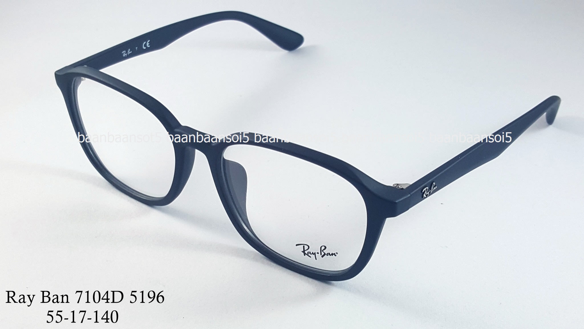 Rayban RX 7104D 5196 โปรโมชั่น กรอบแว่นตาพร้อมเลนส์ HOYA ราคา 2,900 บาท