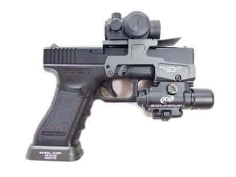 https://youtu.be/u0YrK5bmPs8 New.รางเสริม ALG Defense Glock Accessories 6-Second Optic Mount with Flared Magwell AFM For G17 / G18 สีดำ / สีทราย ราคาพิเศษ