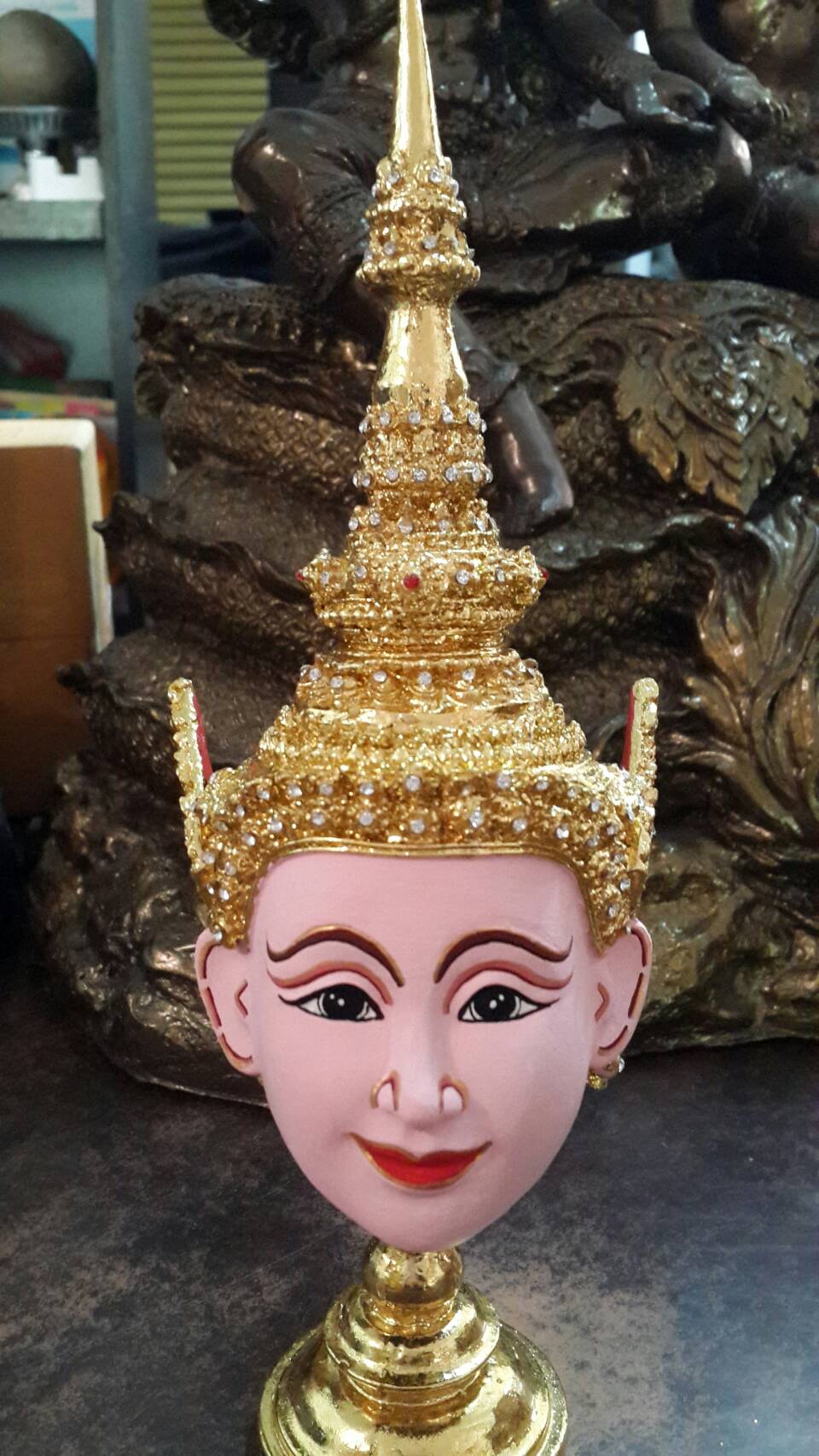 นางสีดา ขนาดกลาง 4 นิ้ว งานประดับเพชร