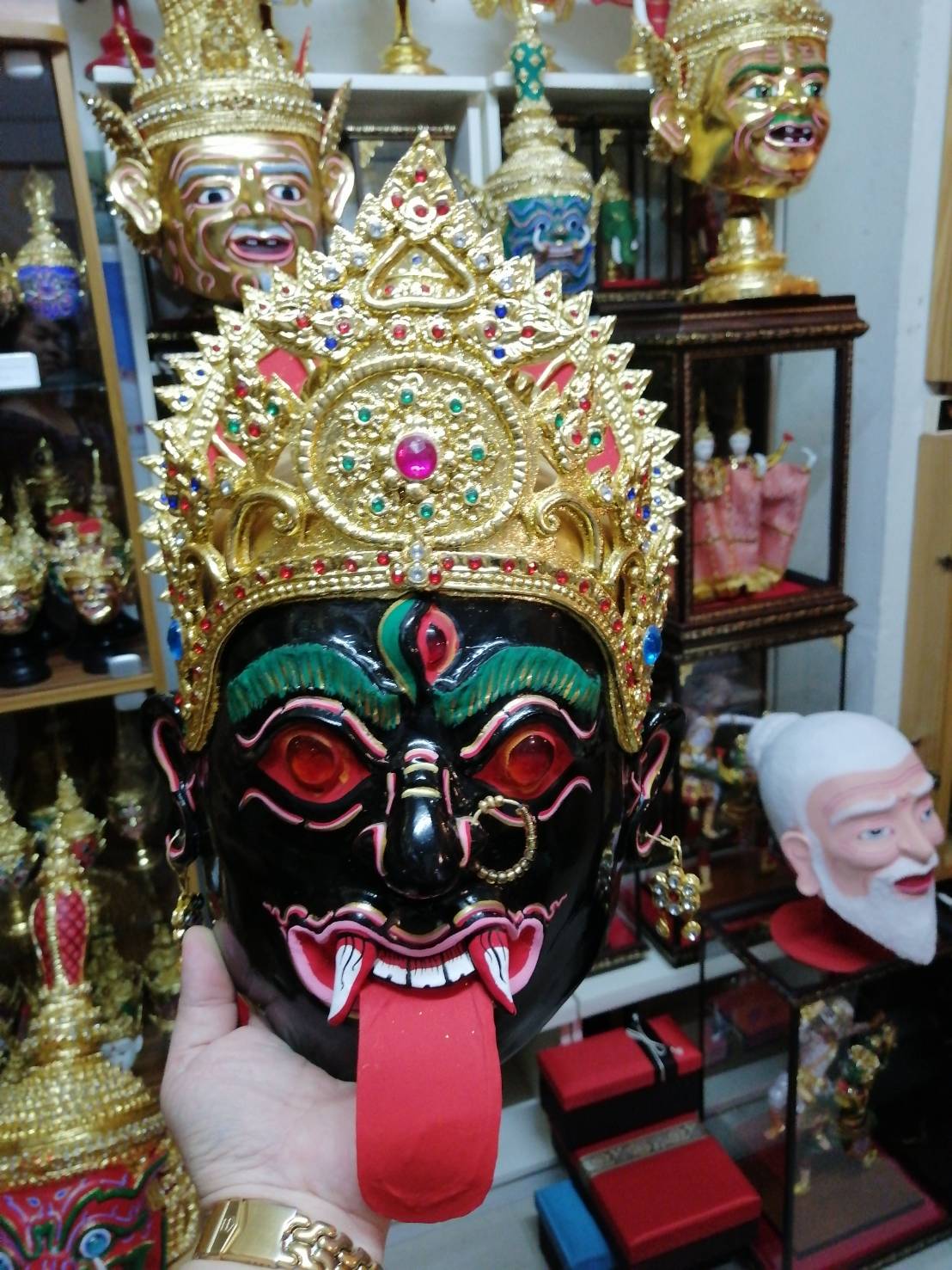 พระแม่กาลี ขนาดครอบ