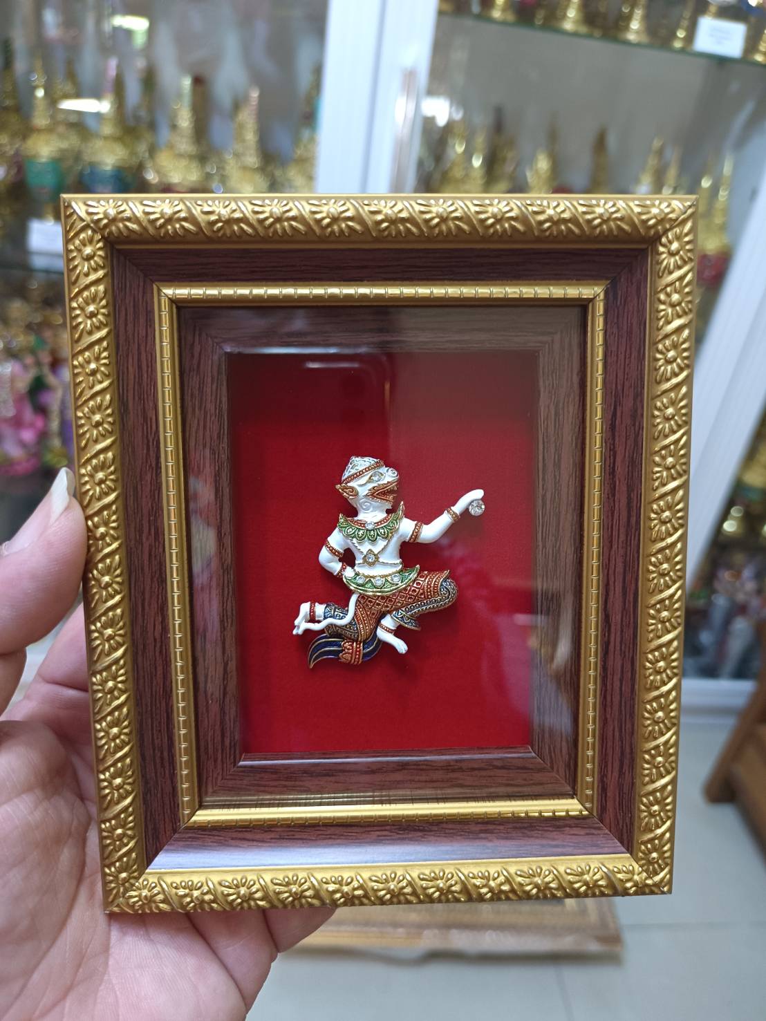 กรอบรูปที่ระลึกไทยๆ พร้อมกล่องผ้าไหม