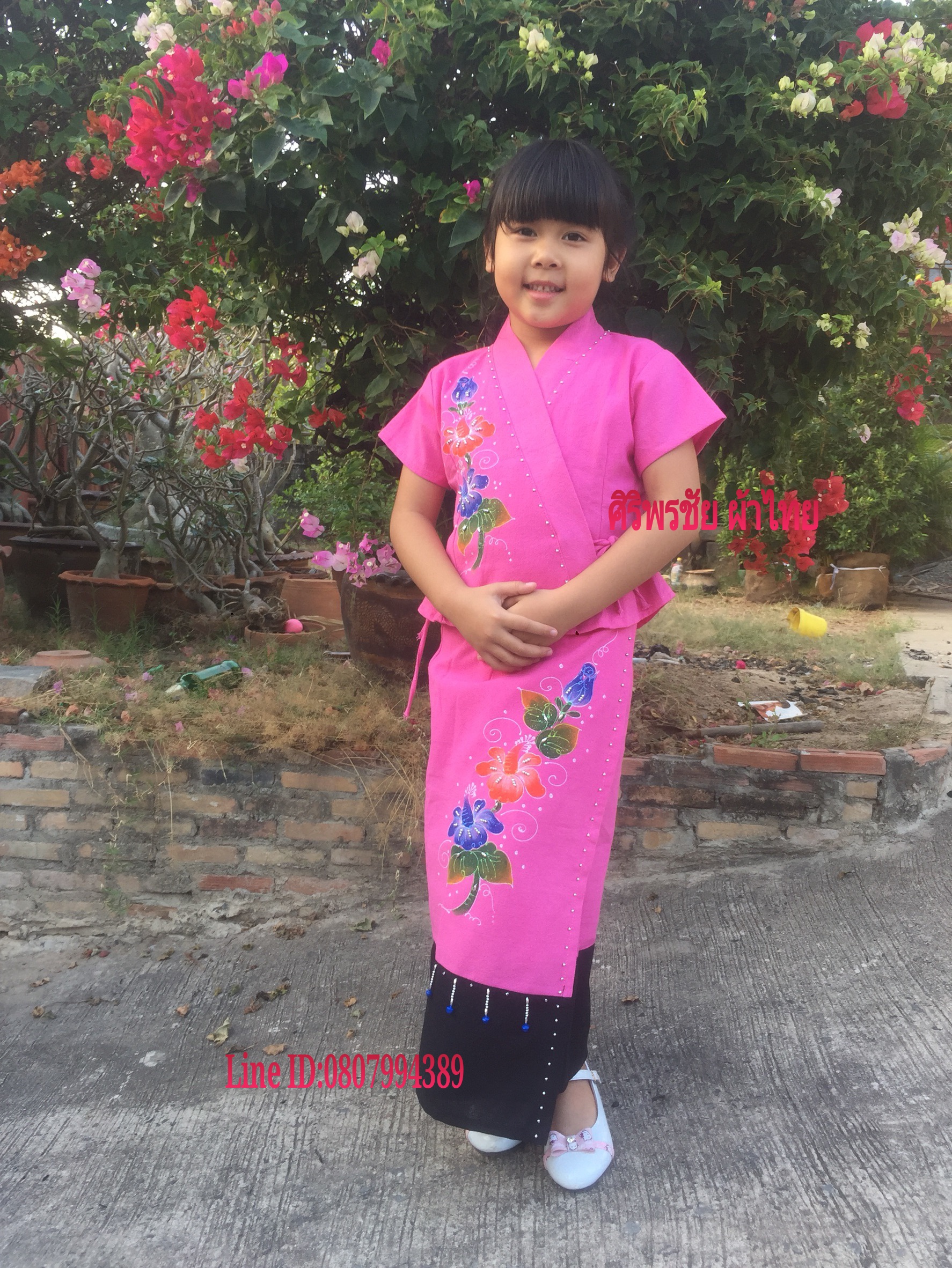 ชุดแซกผ้าไทยเด็ก ชุดผ้าไทยพื้นเมืองเด็ก ชุดผ้าไทยพื้นเมืองเด็กหญิง ชุดผ้าไทยเขียนเทียนเด็ก ชุดผ้าไทยสไตน์ชนเผ่าเด็ก ชุดผ้าไทย+ผ้าซิ่น