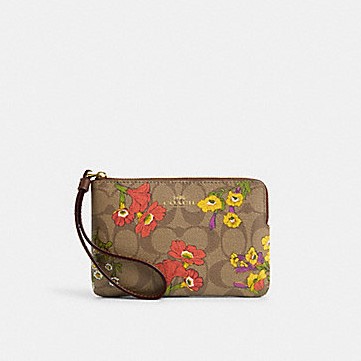 กระเป๋าCoach แท้ รุ่น CR814 CORNER ZIP WRISTLET