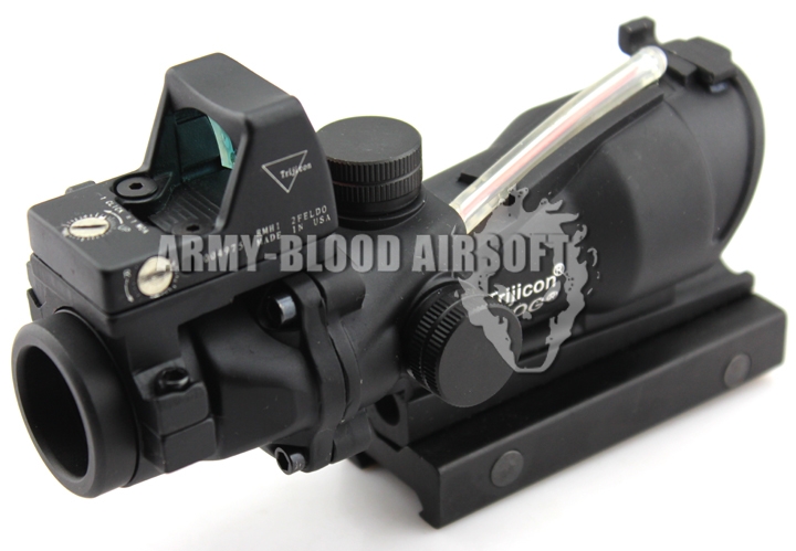 Trijicon ACOG TA31 Style 4x32 Scope Red Illuminated Auto Brightness W/ RMR RM01 Red Dot Reflex Sight