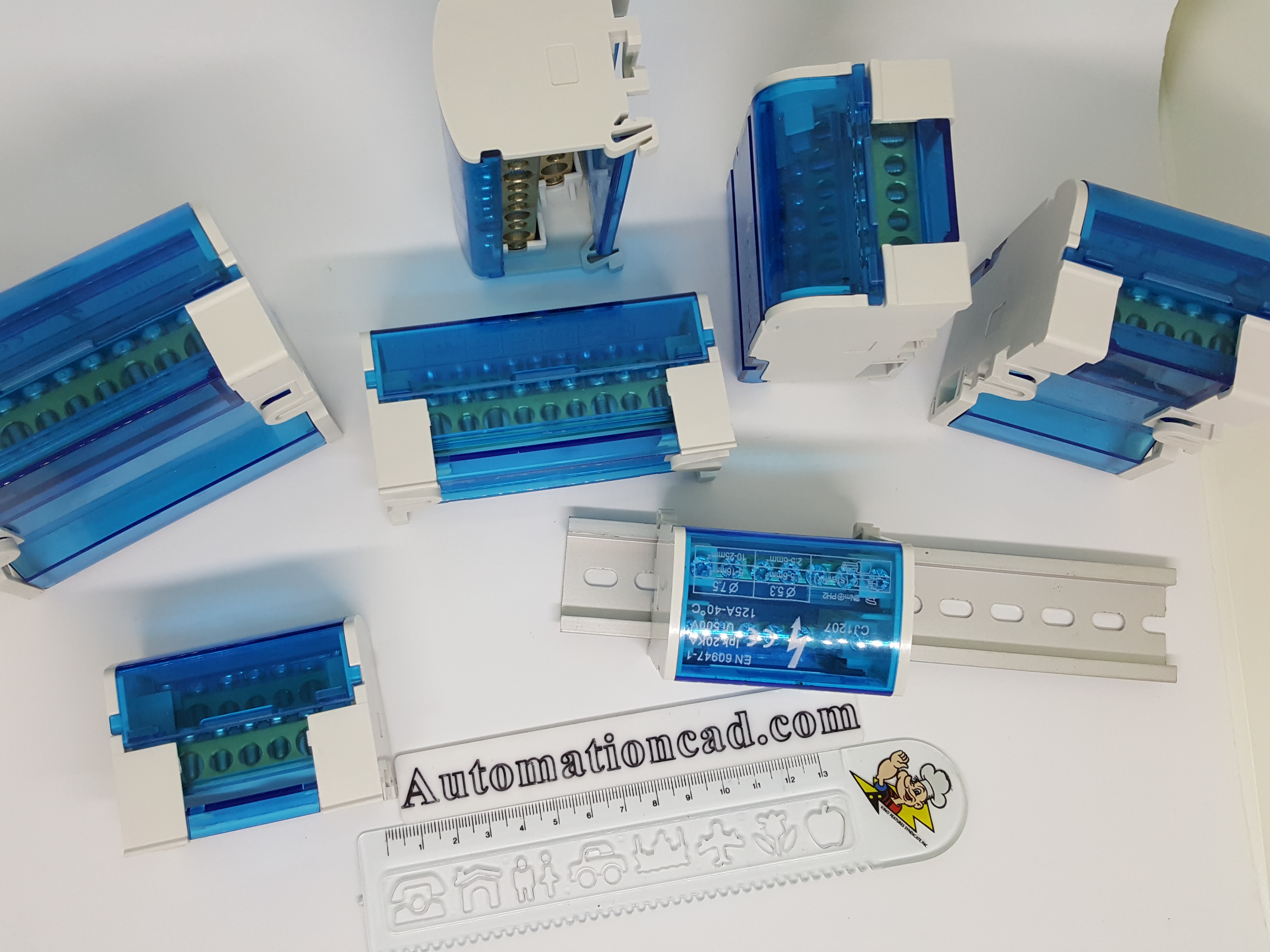 BAR กระจายไฟฟ้า 1 แถว 10 ช่อง แบบเปลือย BAR GROUND บาร์กราวด์