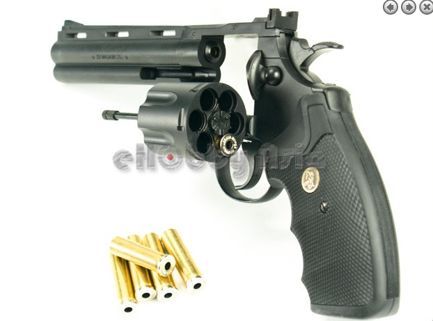 ปืนลูกโม่ Python.357 6 inch. Gas Co2 (BK)