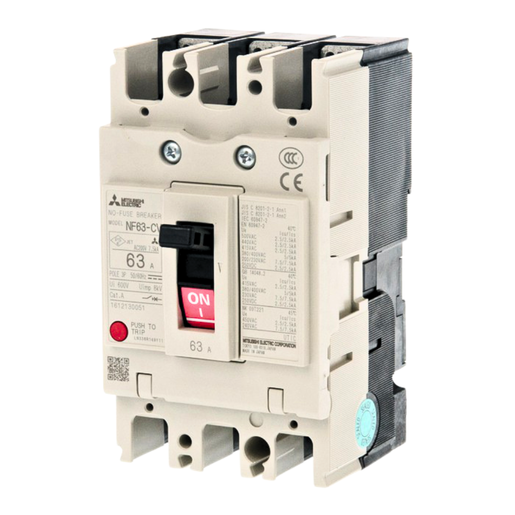 เบรกเกอร์ NF63-CV 3P 63A มิตซูบิชิ MITSUBISHI 63A 3POLE NF63 CV NF63CV
