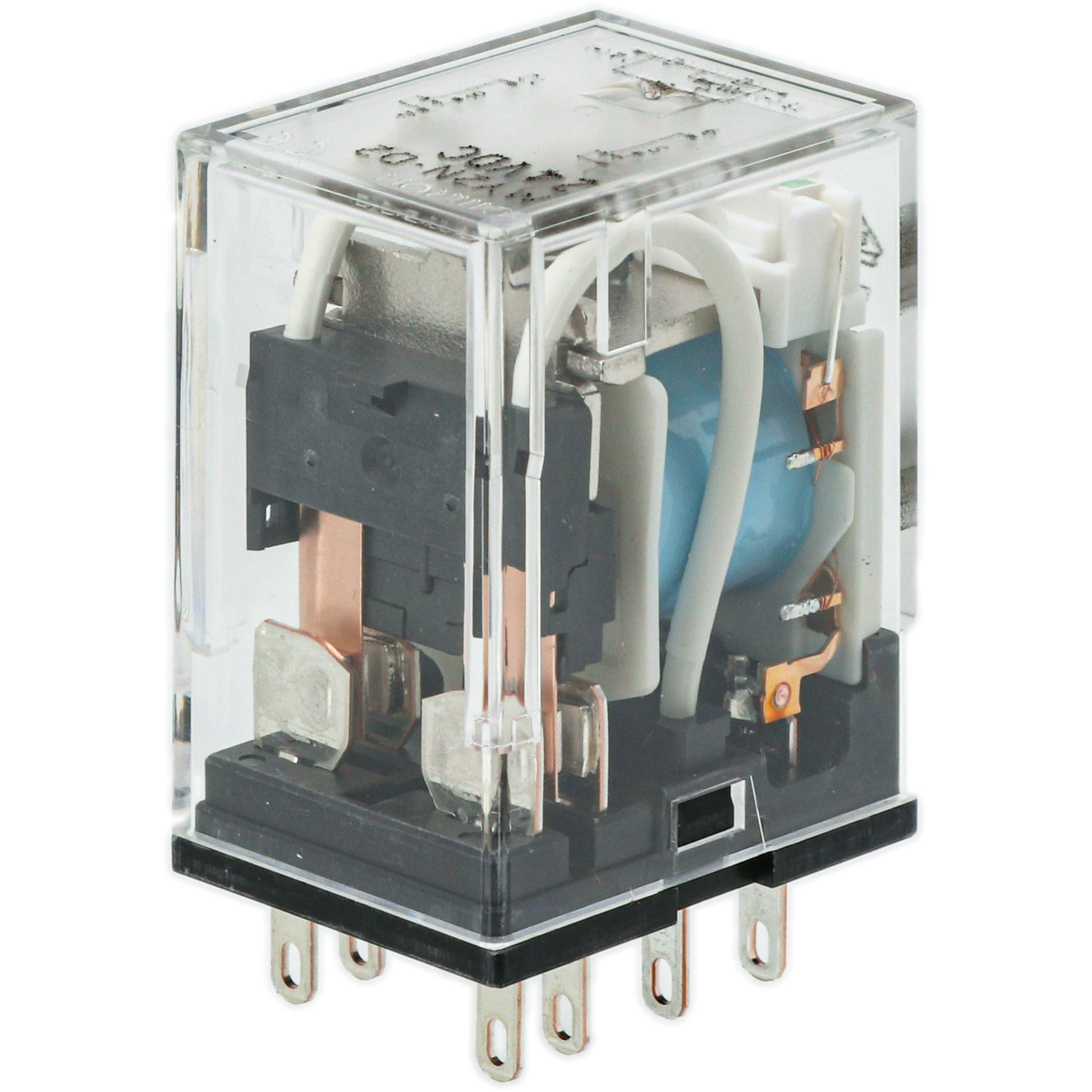 RELAY OMRON มีไฟ LED รุ่น MY2N-D2 24VDC 2คอนแทค