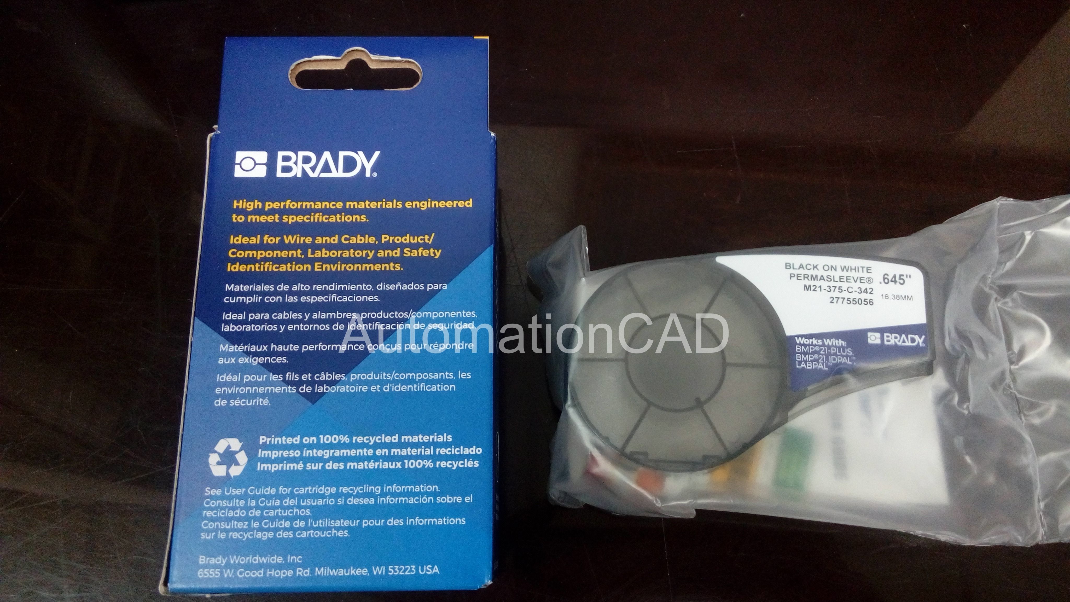 BRADY M21-375-430-WT-CL สติ๊กเกอร์ BMP21-PLUS - BRADY LABEL PRINTER