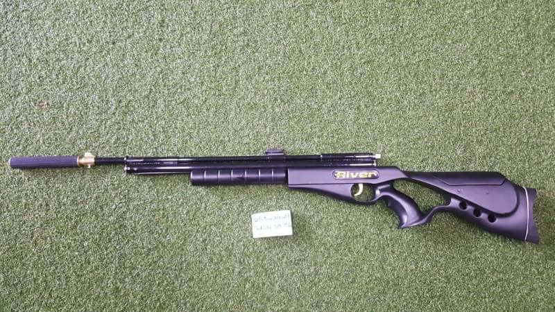 New.ปืนอัดลมปั๊มอินโดSharp River 5.5mm.cal. Slide Pump Air Rifle เบอร์ 2 ✔แรง 600Fps. ✔Body Wood ไม้ ✔Slide Pump 3-9 ครั้ง ✔ป้อนกระสุนทีละนัดยิง ✔ลำกล้อง Barrel 67cm ✔มาพร้อมศูนย์หน้า-หลัง ✔หวังผล 25-35m.ไก