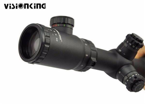 New.Visionking 1.5-6x42 Riflescope Milจุด30มิลลิเมตรIRล่าสัตว์ขอบเขตยุทธวิธีทหารปืนไรเฟิลขอบเขตสถานที่ท่องเที่ยวสำหรับ223 308 30-06 AR15 AK ราคาพิเศษ