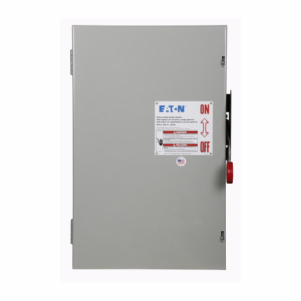 Safety Switches EATON เซฟตี้สวิทช์ 200A Single Phase แบบใส่ฟิวส์ได้ INDOOR