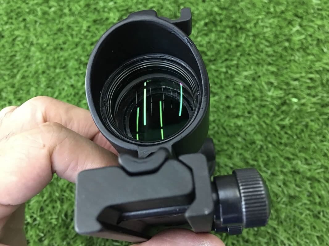 New.Trijicon ACOG TA31 Style 4x32 Scope Red Illuminated Auto Brightness W/ RMR RM01 Red Dot Reflex Sight(Red Type,Black) ราคาพิเศษ