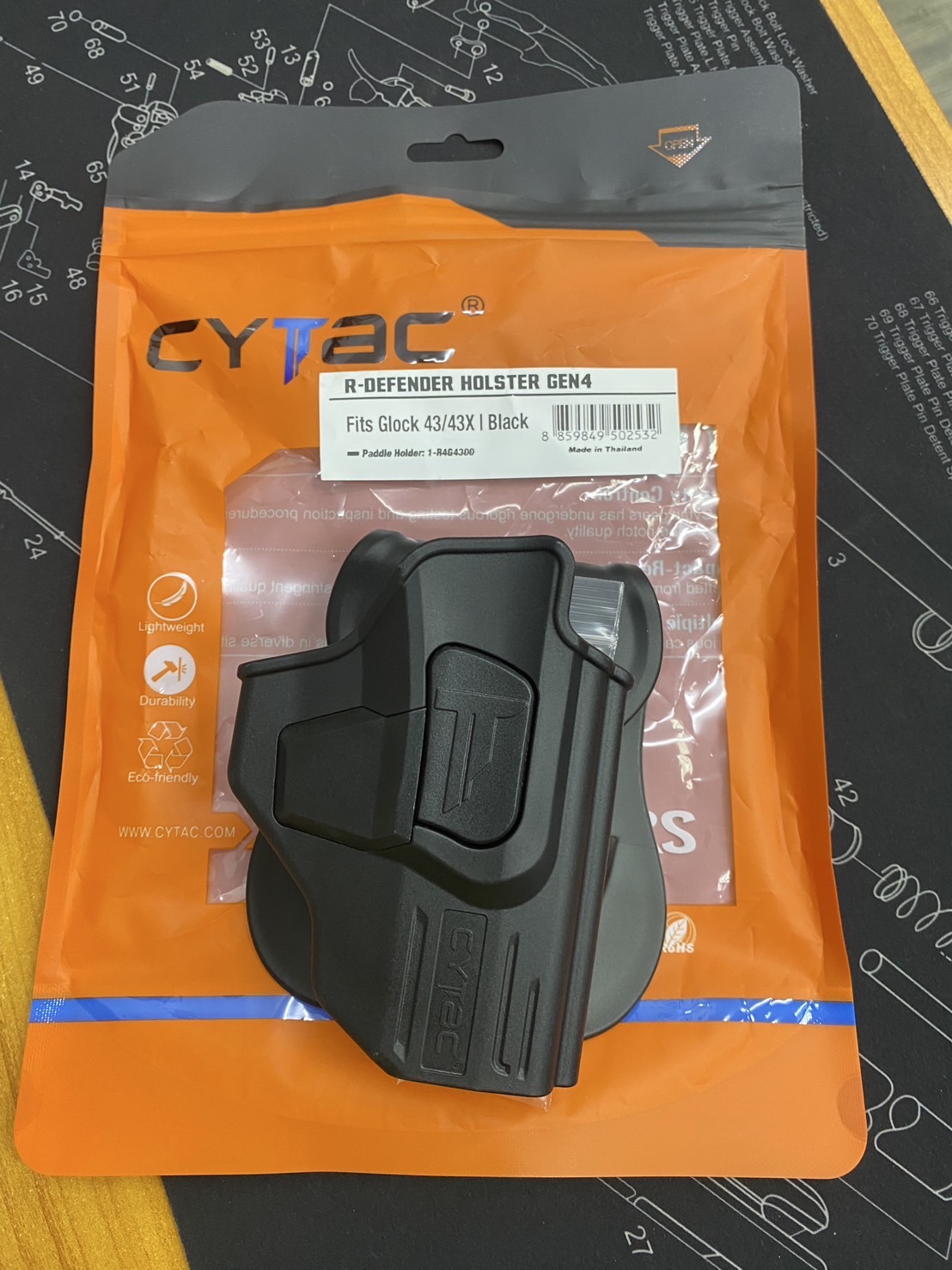 New.ซองพกนอก Glock43/43x