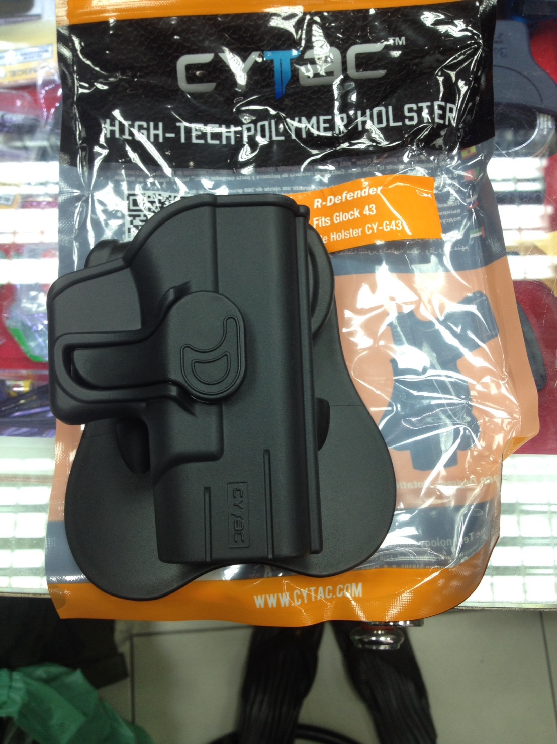 New.ซองปืนพกนอก Cytac Glock43 / ส้นแม็ค+2 นัด Glock43 ราคาพิเศษ