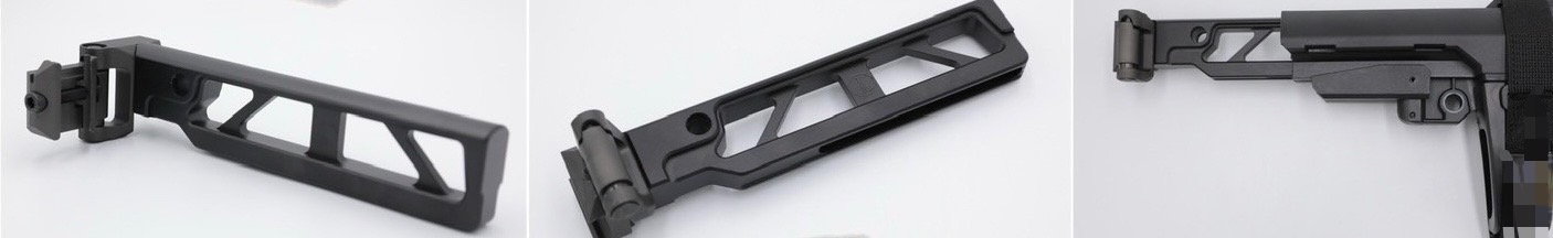 New.แกนพานท้ายพับได้ทรง JMAC สำหรับ Sig Sauer MPX/MCX รุ่น JMAC ST-6 Skeletonized Tube (Folding Adapter) (1913 Adapter) (JMAC) (MCX) (MPX) (1913)