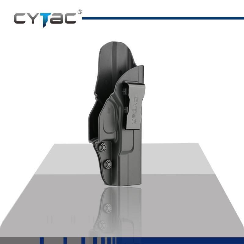 New.ซองปืน Cytac 🔰 ปลดไวด้วยนิ้วโป้ง 🔰 📌Sig p320sp 📌Glock17,22,31 📌Glock19,23,32 📌Glock26,27,33 📌Glock43 📌บาเรตต้า 92f 🔰 ใน1ชุด มาพร้อมซองปืนที่สามารถปลดไวออกจากเพลตได้ และ ซองแม็คกาซ