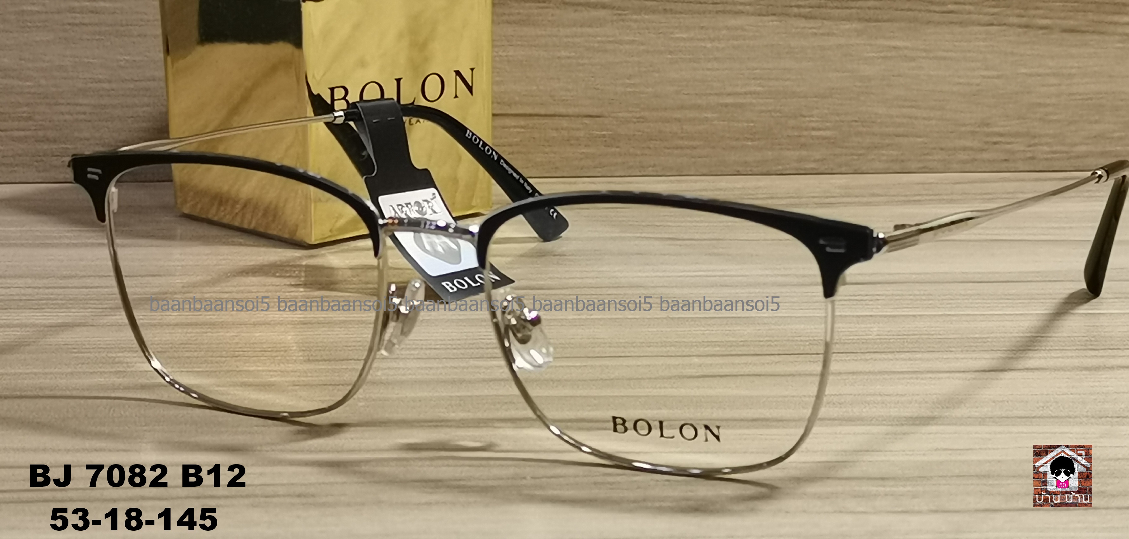 Bolon BJ 7082 B12 โปรโมชั่น กรอบแว่นตาพร้อมเลนส์ HOYA ราคา 3,490 บาท