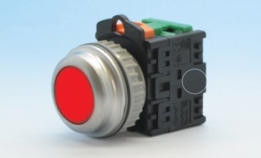 ปุ่มกด Push Button Switch 1NO TEND สวิตซ์กดหัวเรียบ รู 30 mm