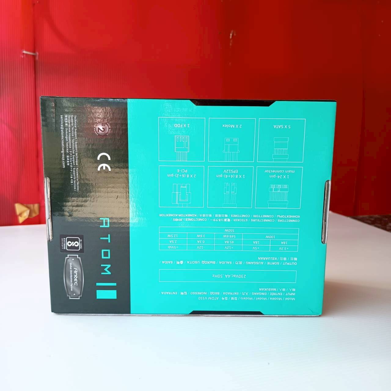 PSU ANTEC ATOM V550 (FULL) ประกัน Advice 18/1/2027