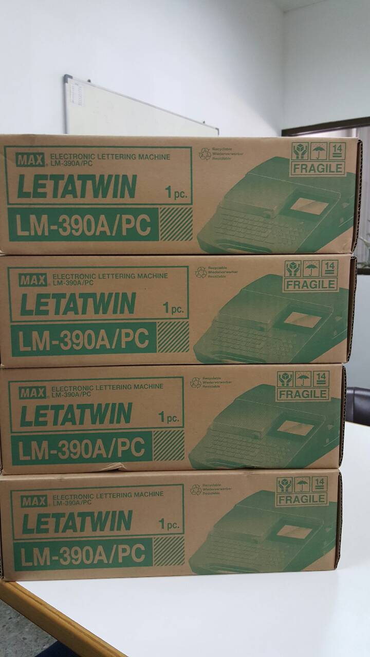 เครื่องพิมพ์ ปลอกสายไฟ สติ๊กเกอร์ MAX LETATWIN LM-380E Label Printer, Wire Marker