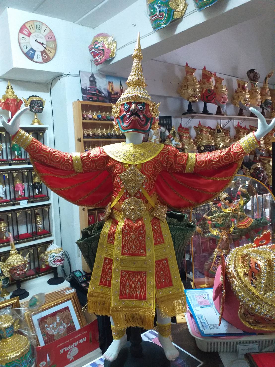 หุ่นละครเล็ก พญาครุฑ ขนาด 70 ซม. สำหรับโชว์ (เชิดไมไ่ด้)