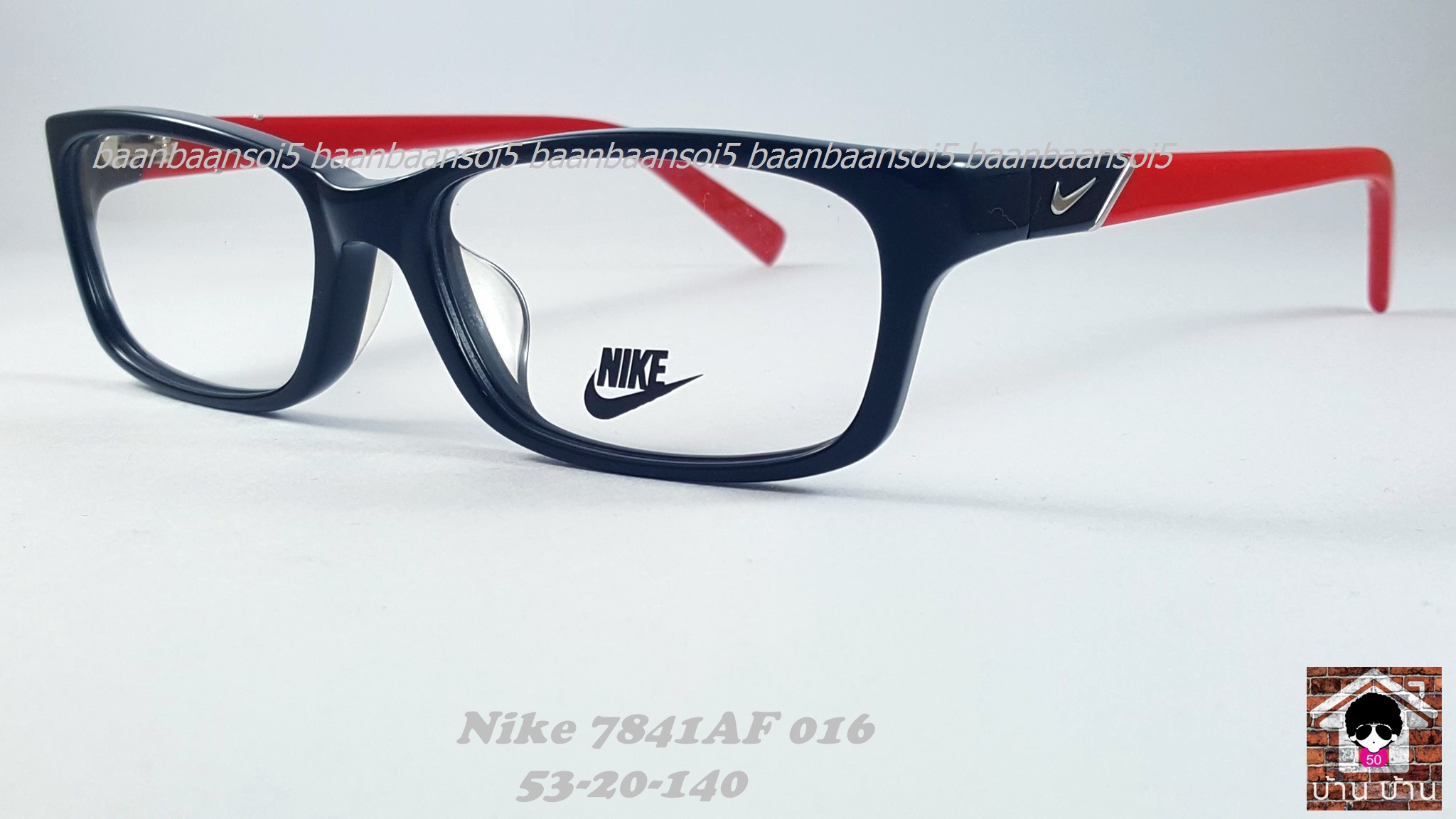 NIKE BRAND ORIGINALแท้ 7841 AF 016 กรอบแว่นตาพร้อมเลนส์ มัลติโค๊ตHOYA ป้องกันรังสีคอม 3,200 บาท