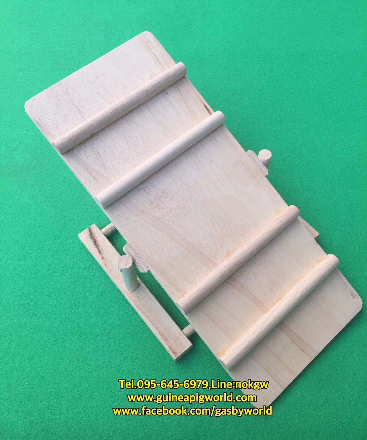 กระดานกระดกไม้(ขนาด17x40.5xh.16/ขา19x23cm.)