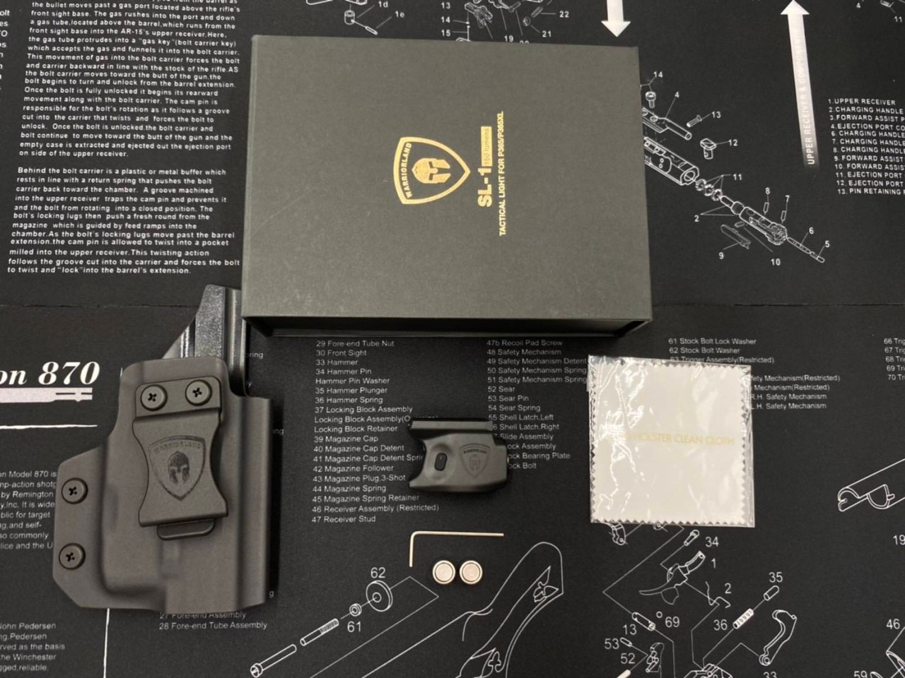 New.ไฟฉาย Warriorland SL-1 + ซองพกใน Kydex มี 2 รุ่นให้เลือก 🍁 รุ่น Sig Sauer P365 🍁 รุ่น G43/G43X ( เฉพาะรุ่นที่ไม่มีราง ) 🔺ไฟฉาย ผลิตจาก Polymer เกรดคุณภาพ 🔺ออกแบบให้ทนทานต่อแรงรีคอยด์ได้ 🔺ความสว่าง 150 Lumens &#x