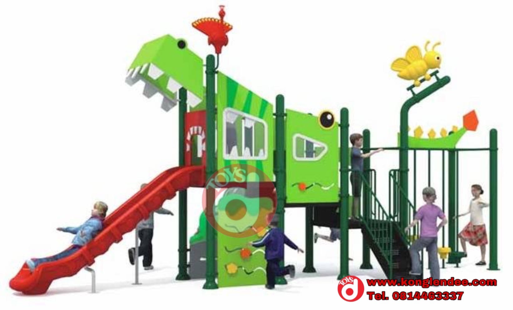 เครื่องเล่นสนามPE ชุดจระเข้