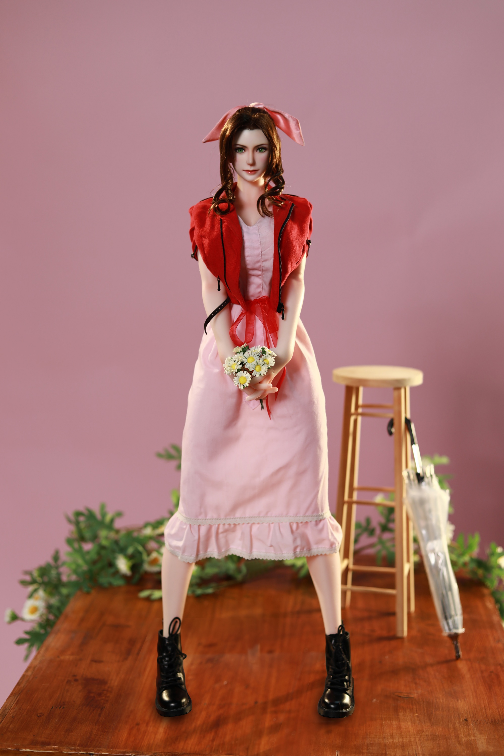 เปิดจอง : Aerith (pink dress and red wrap)