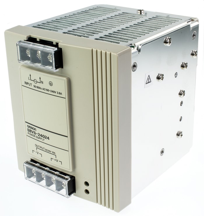 POWER SUPPLY S8VS-24024BE OMRON พาวเวอร์ซัพพลาย 240W 10A 24VDC