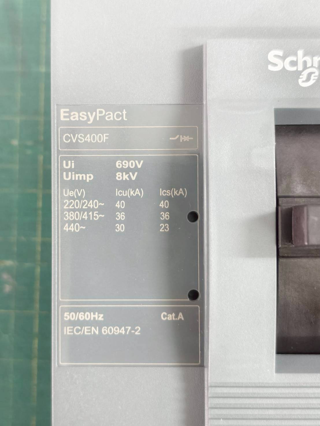 เซอร์กิตเบรกเกอร์ LV540305 3P 320A TM320D (224-320A) 36kA ชไนเดอร์ SCHNEIDER EasyPact CVS400F