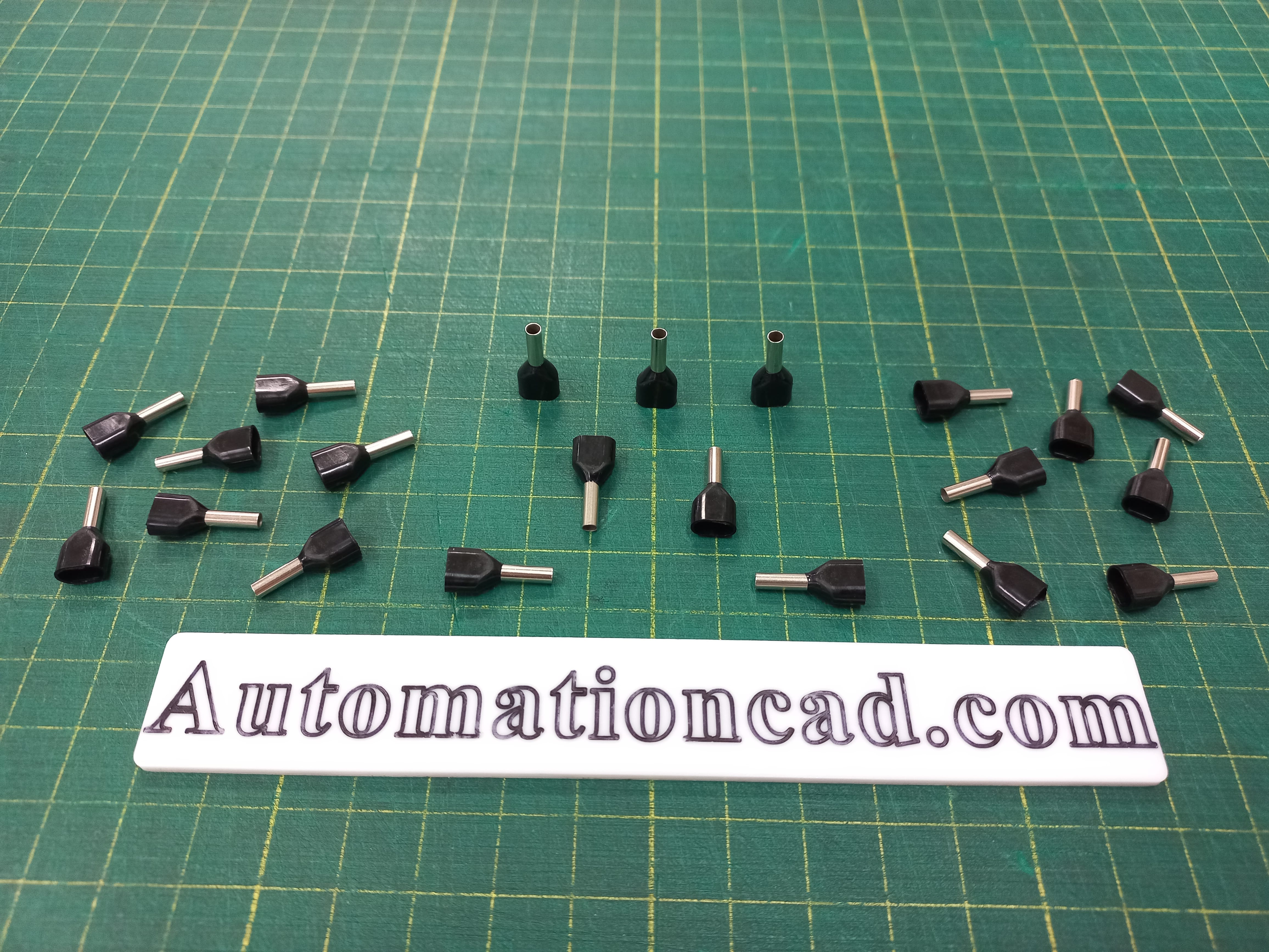 หางปลาคอร์เอ็น Twin สีดำ ONKA-8166 ใช้กับสาย 1.5 sq.mm ข้อต่อย้ำปลายสาย คอร์ดเอ็นแบบคู่