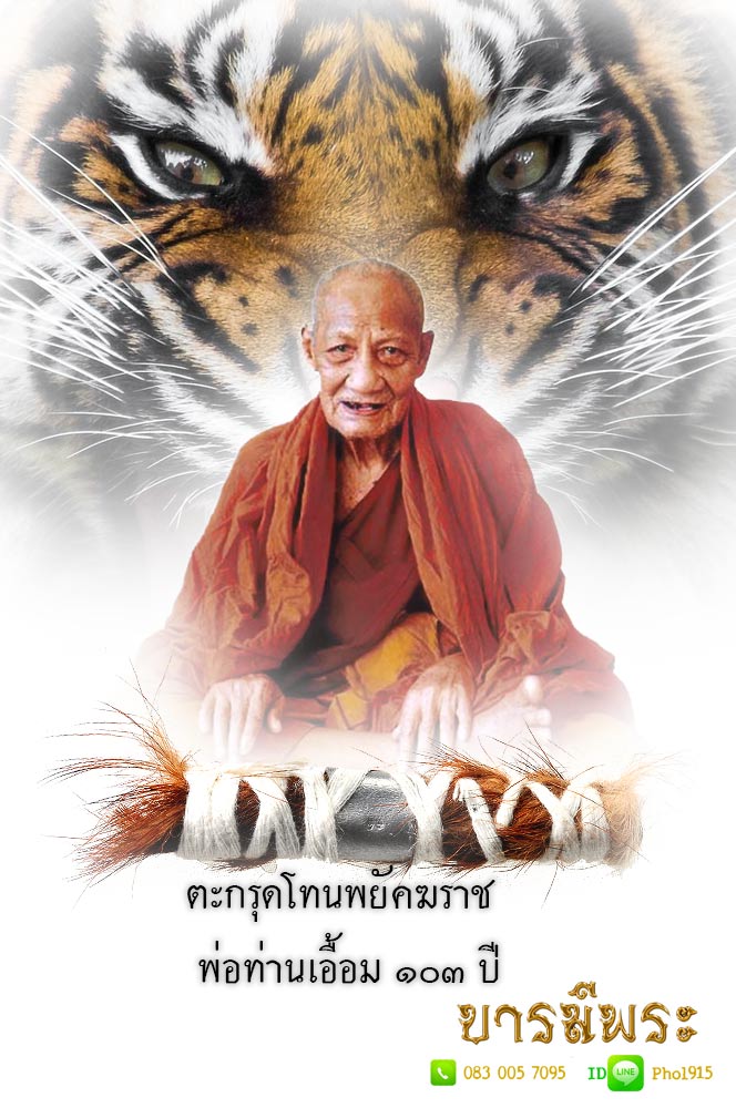 ตะกรุดโทน หนังเสือ ยาว 2 นิ้ว ตะกรุดโทนพยัคฆราช หนังเสือแท้ๆ รุ่นแรก ของ พ่อท่านเอื้อม กตปุญโญ อดีตเสือคู่ปรับขุนพันธ์ เป็นตะกรุดมหาอำนาจ มหาบารมี่..สวยตรงตามรูป สภาพเก็บสะสม ไม่ผ่านการใช้ รับประกันความแท้ตลอดชีพ