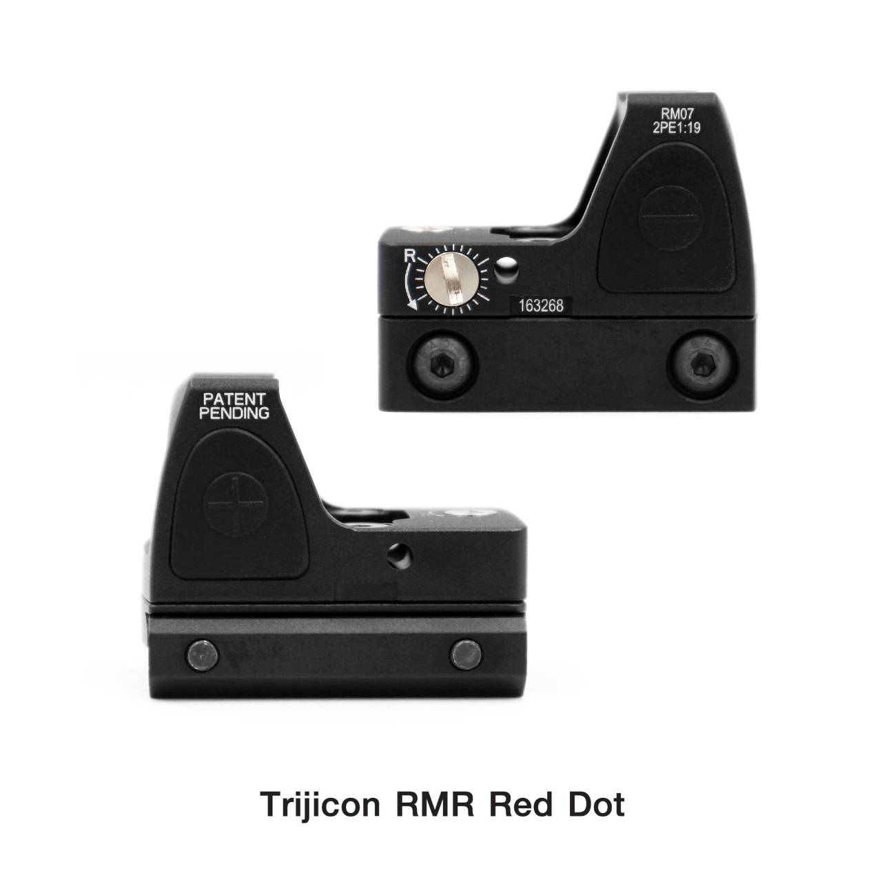 (clap)...สินค้าใหม่ค่ะ (moon wink) Trijicon RMR Red Dot ผลิตจากวัสดุ Aluminum ทำผิว hard anodized Red dot สีแดง คมชัด รูปร่างขนาดเล็ก Low Profile มาพร้อมขาจับ mount แบบ 20 มม. และ Glock mount ( บีบีกัน ) ปรับระดับความสว่างง่าย +/- ด้านข้าง Battery : 1*CR2