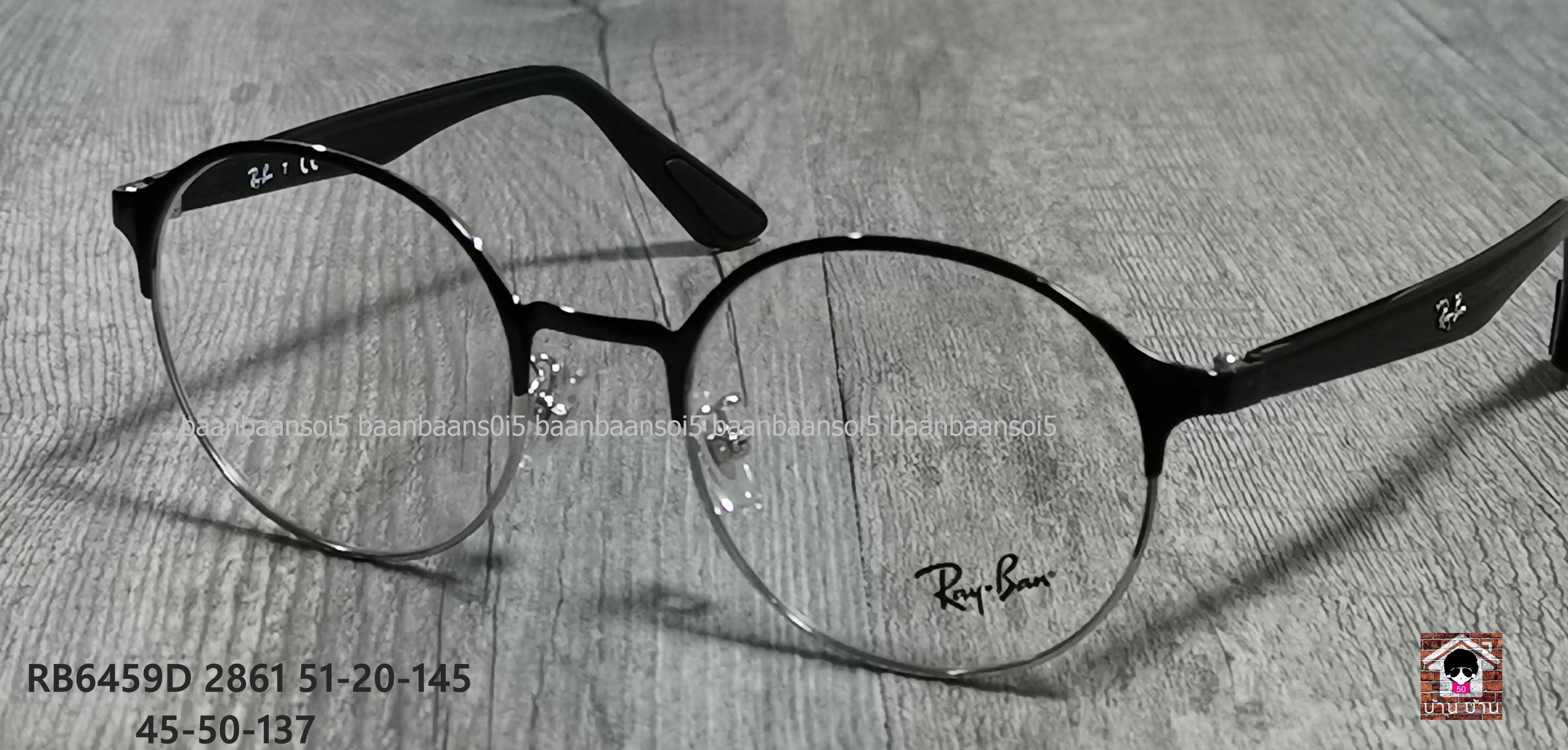 RayBan RX6459D 2861 โปรโมชั่น กรอบแว่นตาพร้อมเลนส์ HOYA ราคา 3,500 บาท
