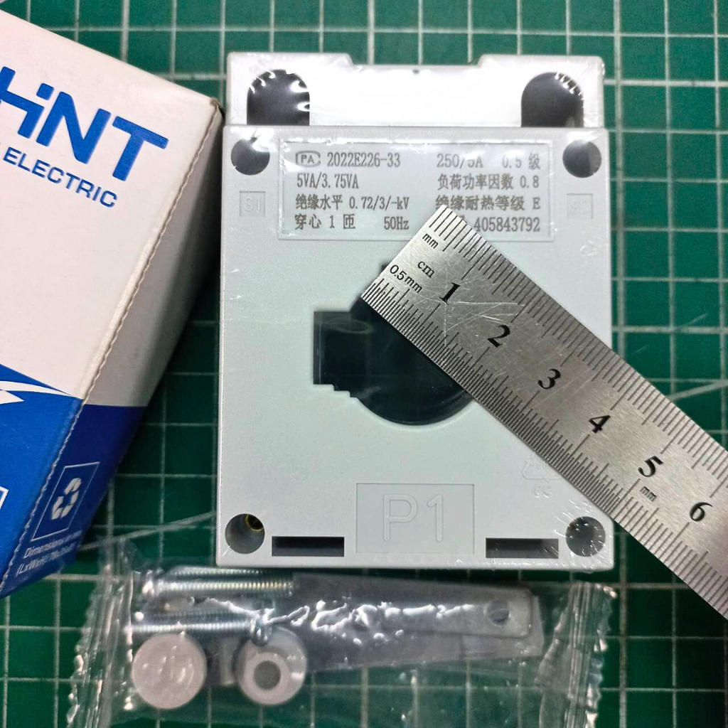 หม้อแปลงกระแสไฟฟ้า CT 250/5A CHINT BH-0.66 30I Class 0.5 Current Transformer