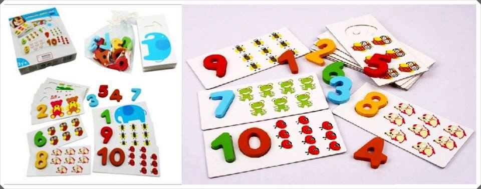 จิ๊กซอว์ไม้ ชุดตัวเลข 1-10
