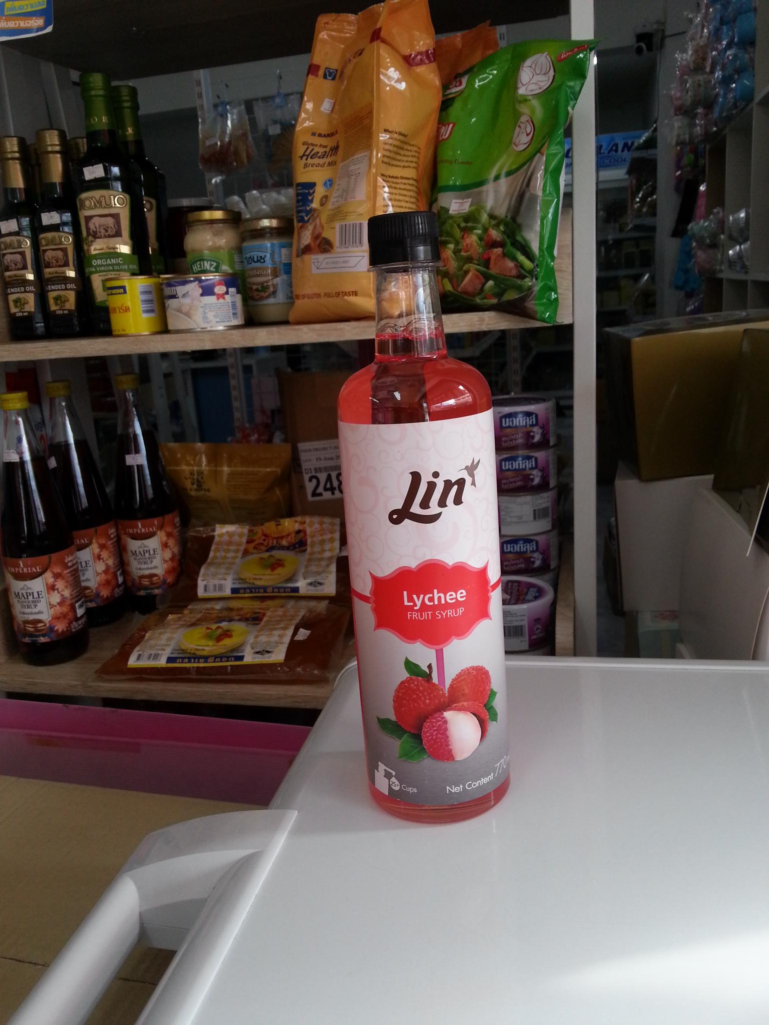 ไซรัป ลิ้นจี่ ตรา ลิน 770ml..