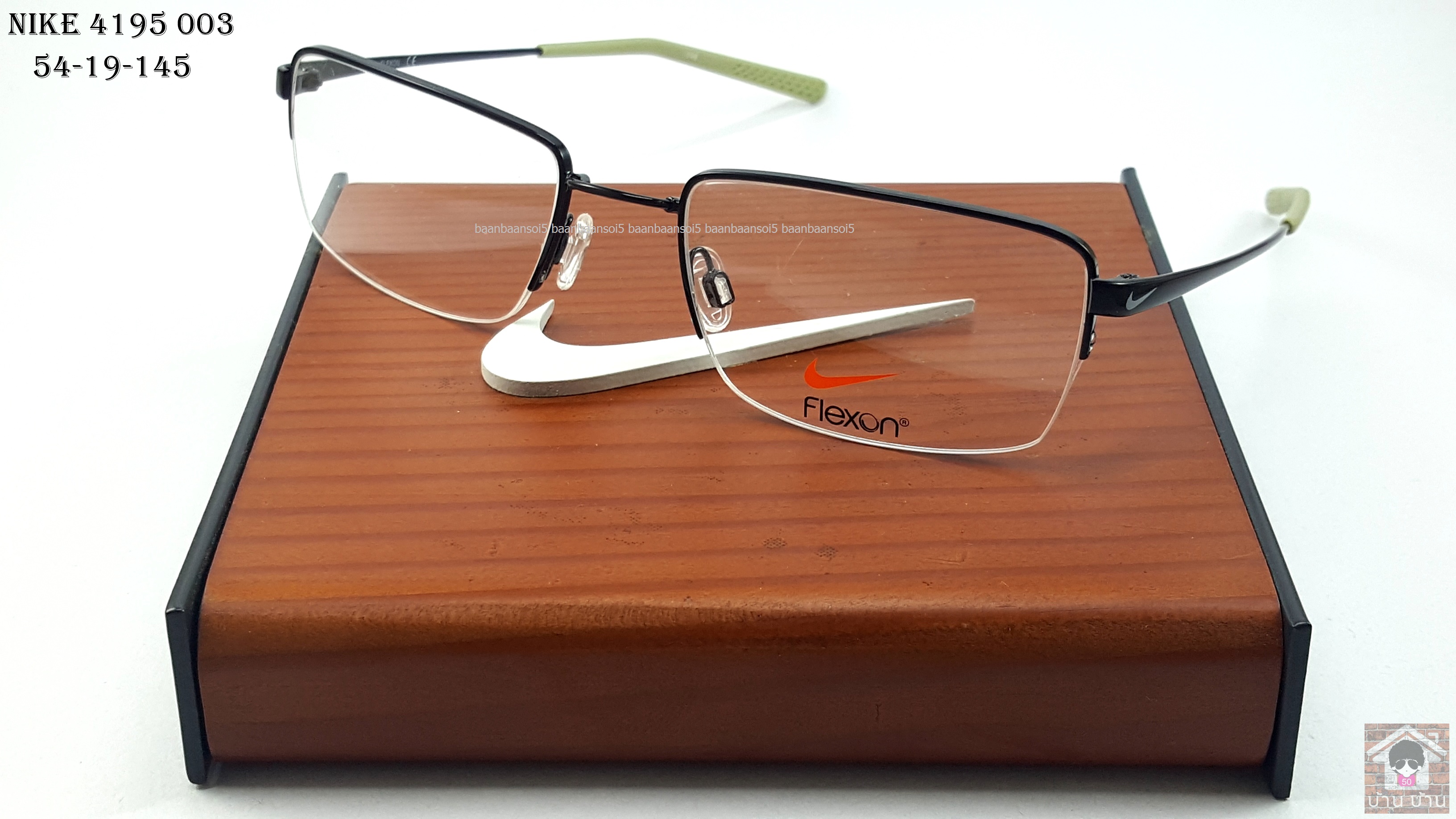 NIKE BRAND ORIGINALแท้ Flexon 4195 003 กรอบแว่นตาพร้อมเลนส์ มัลติโค๊ตHOYA ป้องกันรังสีคอม 5,200 บาท