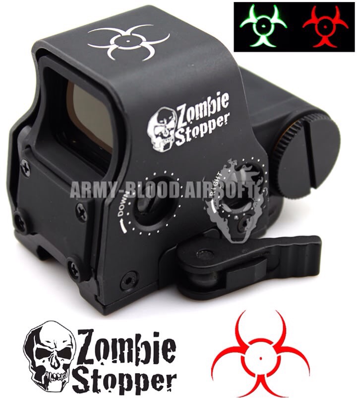 New.Zombie Stopper EOTech XPS3-2 Holographic Red Green Reflex Dot Sight with QD Mount Side Button (BK) ราคาพิเศษ